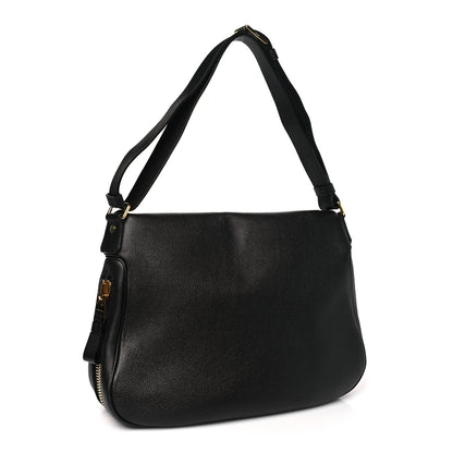 Tom Ford Grained Calfskin Large Jennifer Crossbody Bag Black 3 of 9