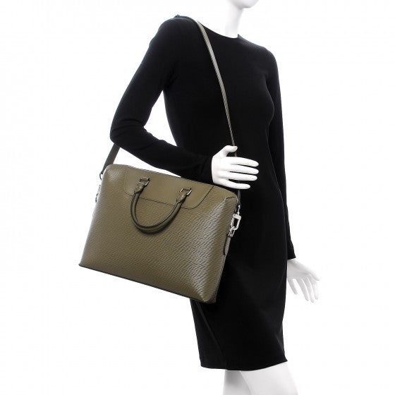 Louis Vuitton Epi Porte-Documents Jour Kaki 2 of 8