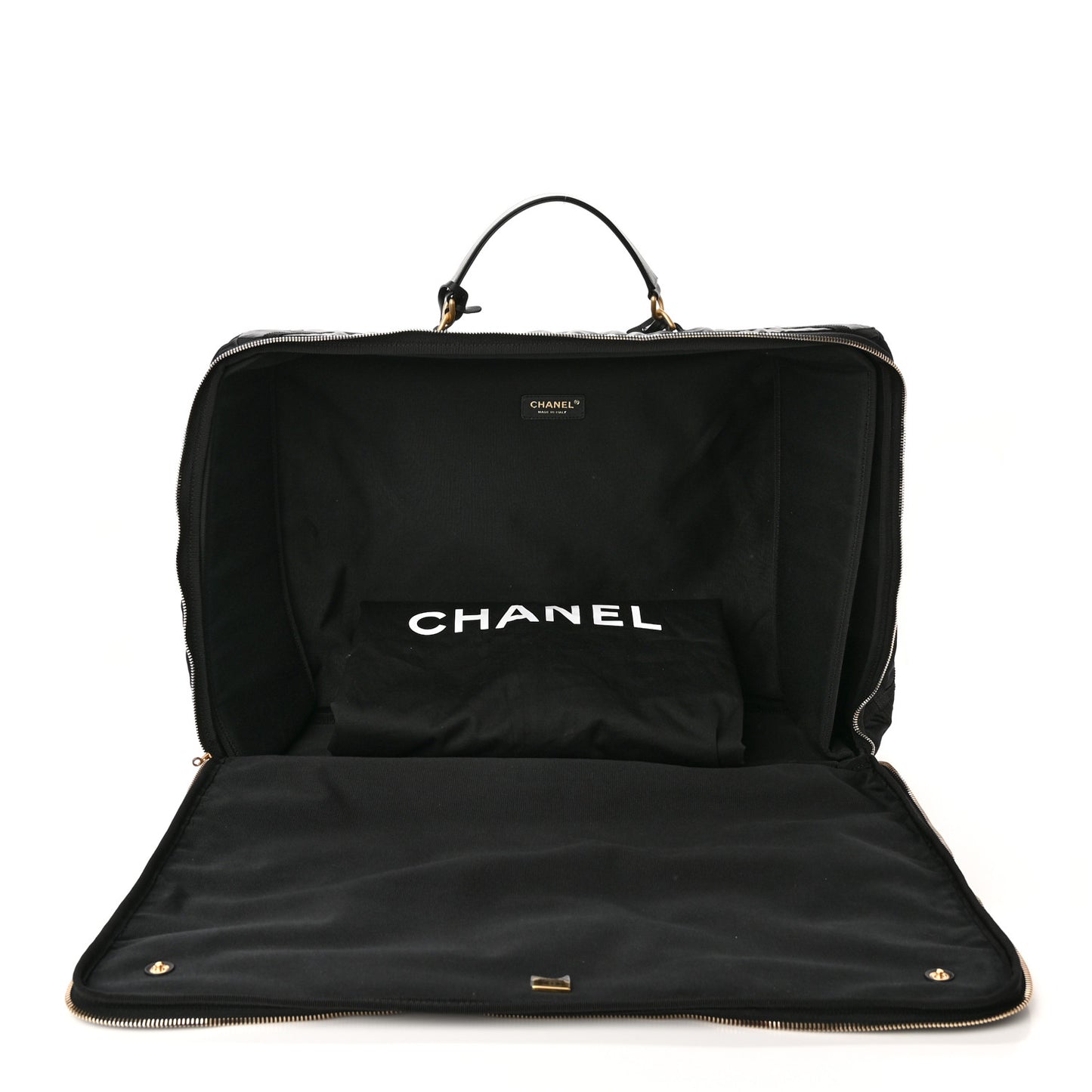 Nylon Grosgrain Large Lifestyle Travel Black