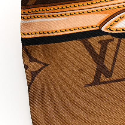 Louis Vuitton Silk Monogram Confidential Bandeau Brown 4 of 6