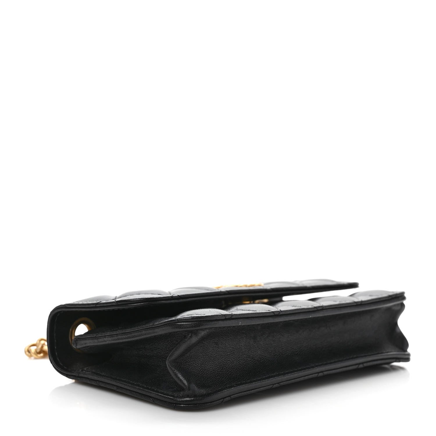 Chanel Lambskin Quilted Dynasty Flap Phone Holder With Chain Black 4 of 11