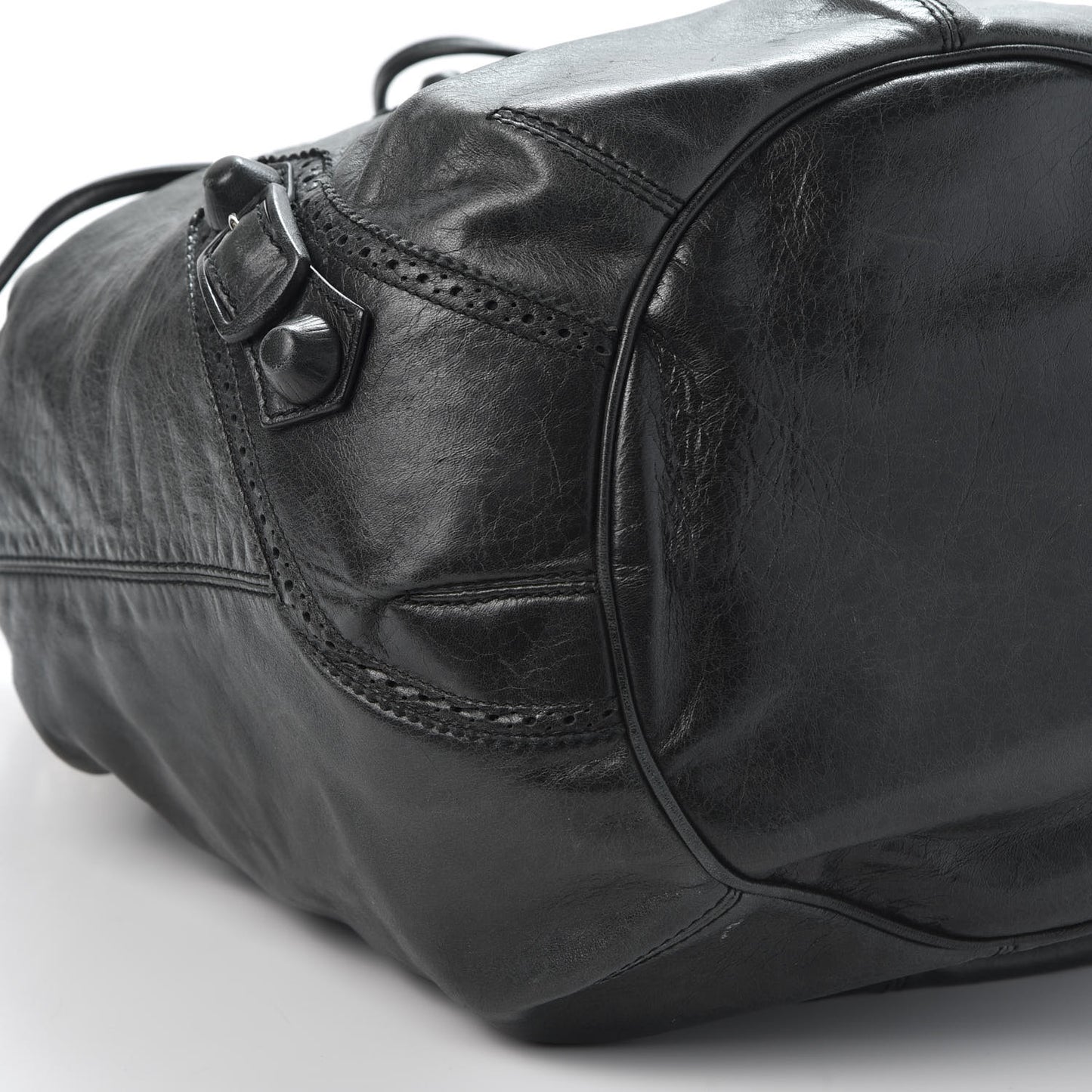 Agneau Giant Brogues Hardware Pompon Anthracite