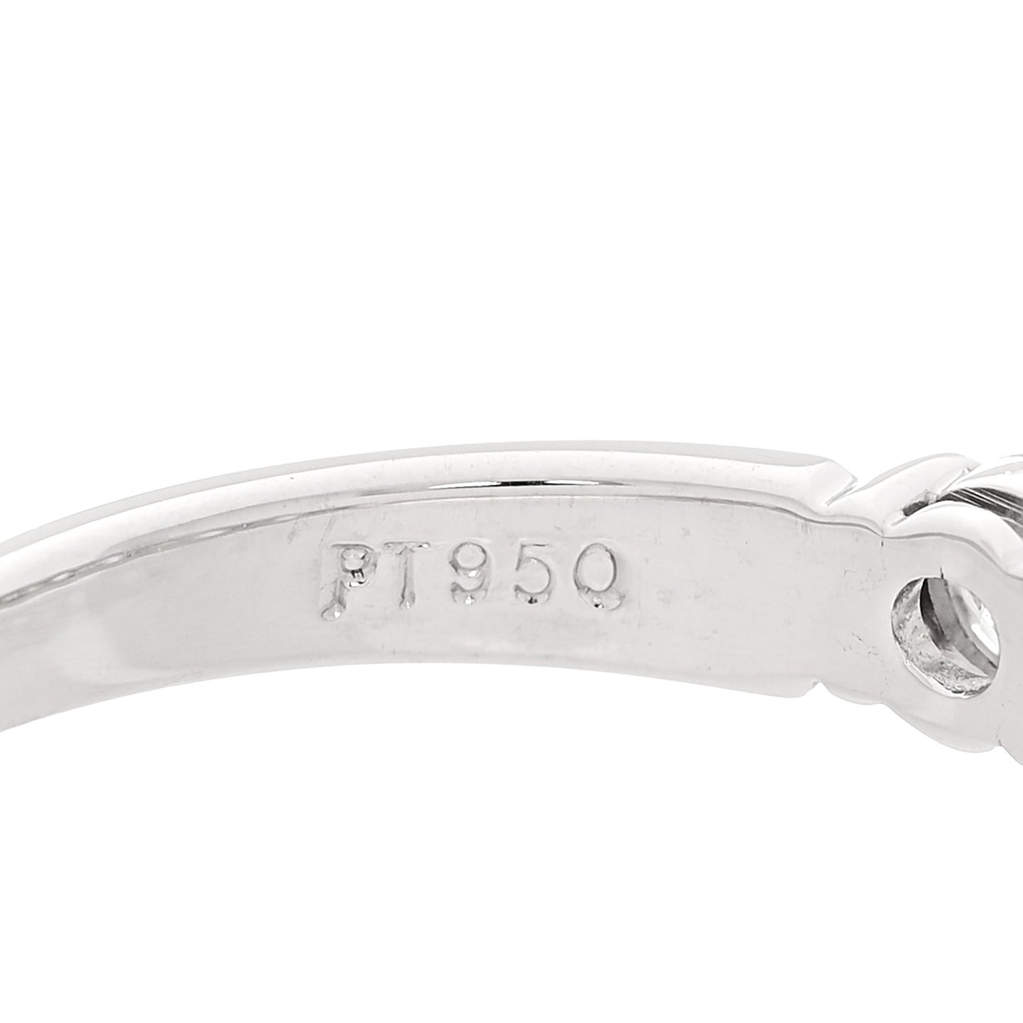 Platinum Diamond .95ctw Embrace Band Ring 56 7.5