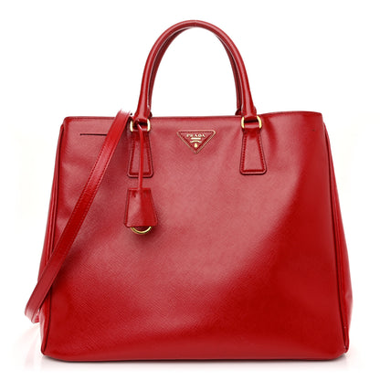 Prada Saffiano Vernice Large Tote Rosso 1 of 12