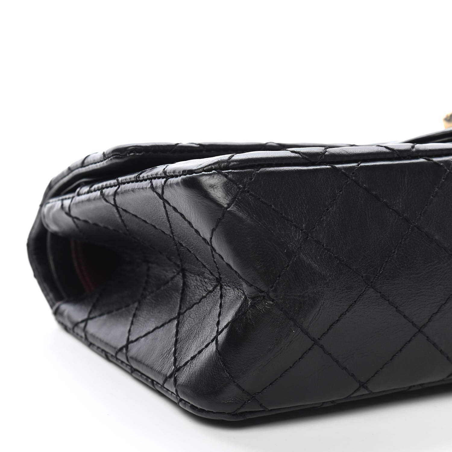 Chanel Aged Calfskin Quilted 2.55 Reissue 225 Flap Black 7 of 8