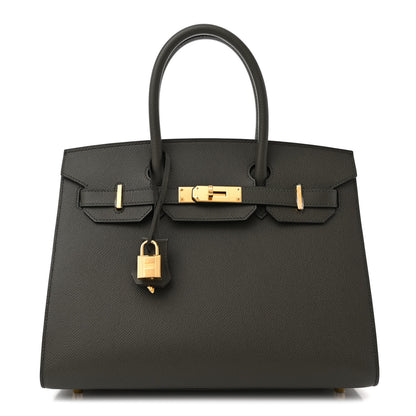 Hermes Epsom Sellier Birkin 30 Vert De Gris 1 of 13