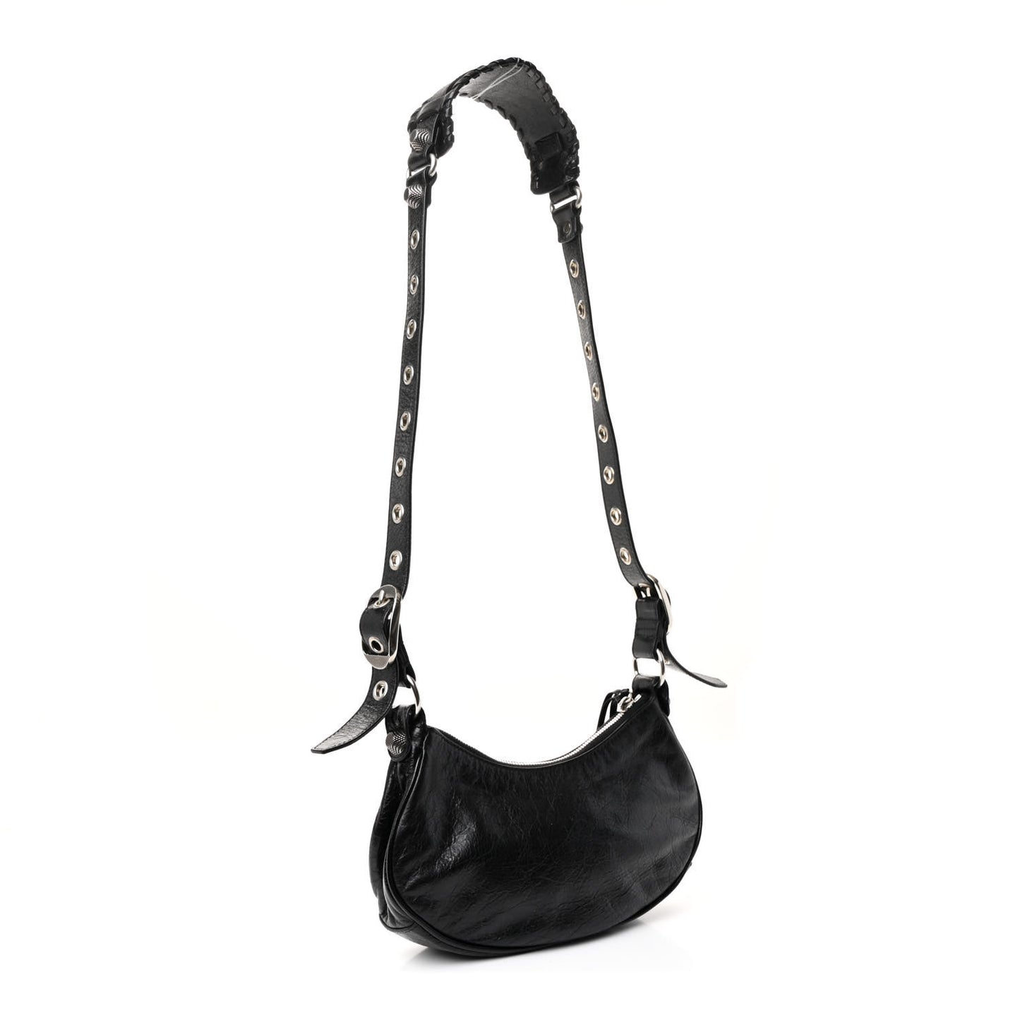 Agneau Arena Le Cagole Shoulder Bag XS Black