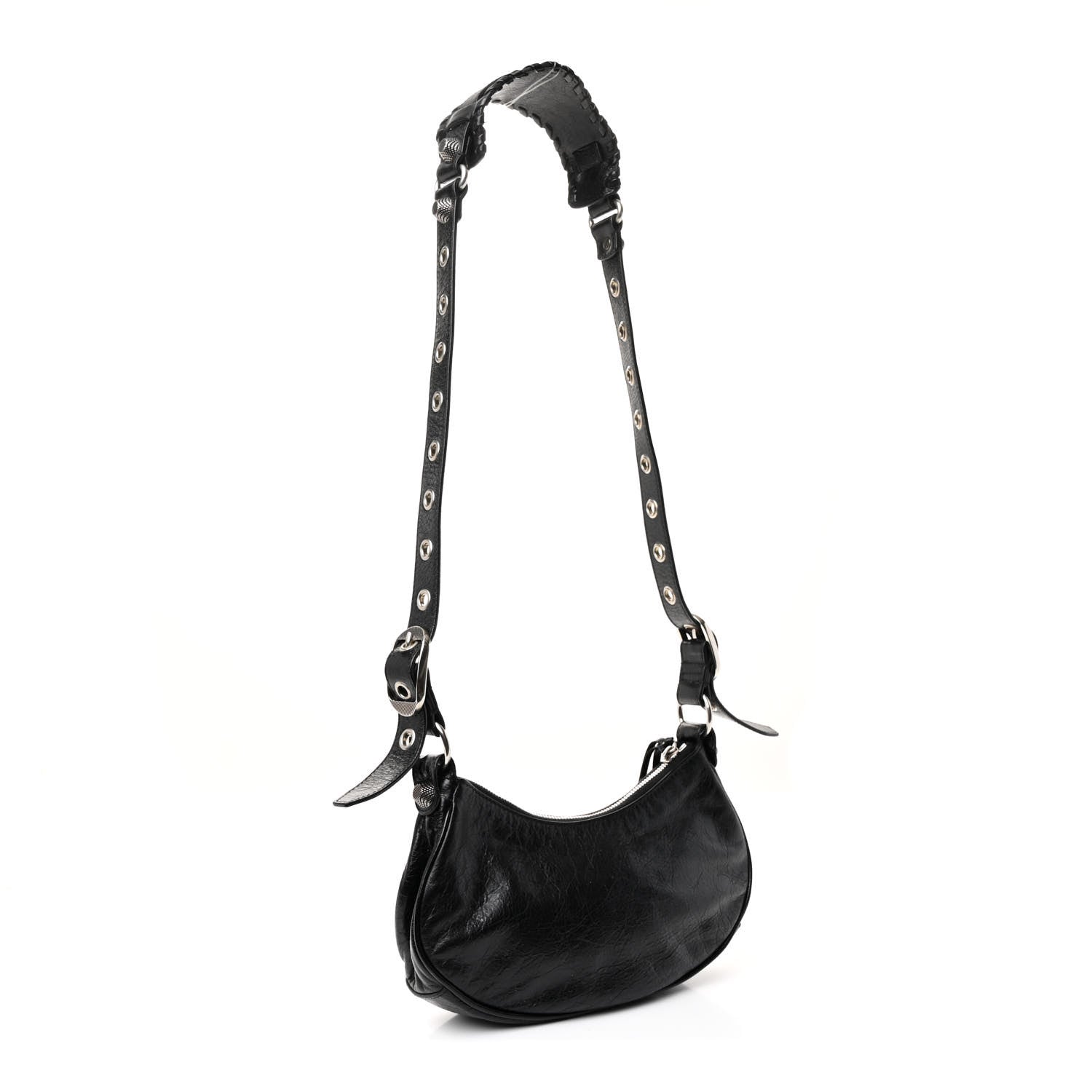 Balenciaga Agneau Arena Le Cagole Shoulder Bag XS Black 4 of 12