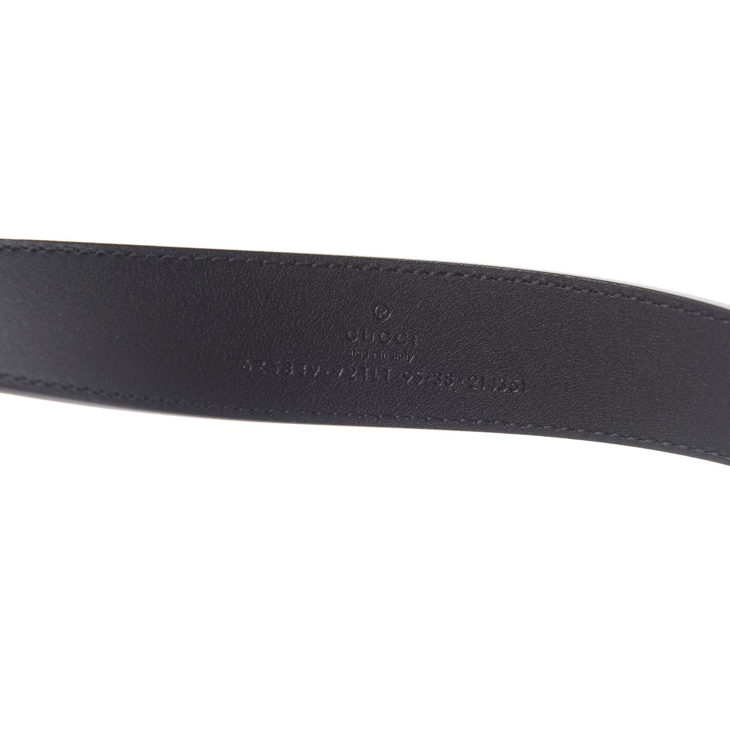 GG Supreme Monogram Matte Plutone Calfskin Double G 30mm Belt 95 38 Beige Ebony Black