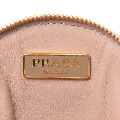 Prada Saffiano Round Coin Purse Cammeo 6 of 8