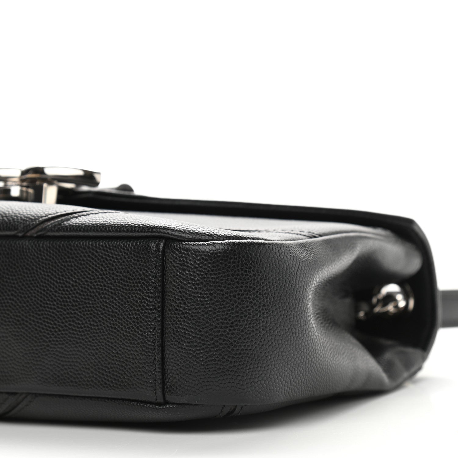 Chanel Caviar Macro Chevron Single Flap Black 9 of 9