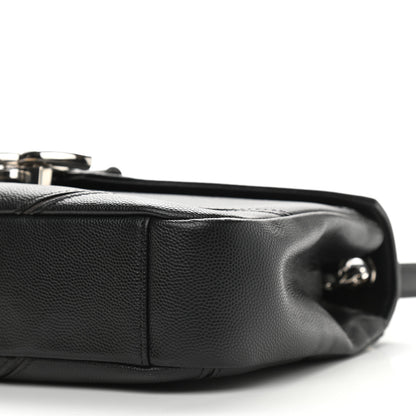 Chanel Caviar Macro Chevron Single Flap Black 9 of 9