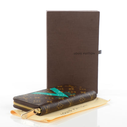 Louis Vuitton Monogram V Zippy Wallet Turquoise 4 of 7