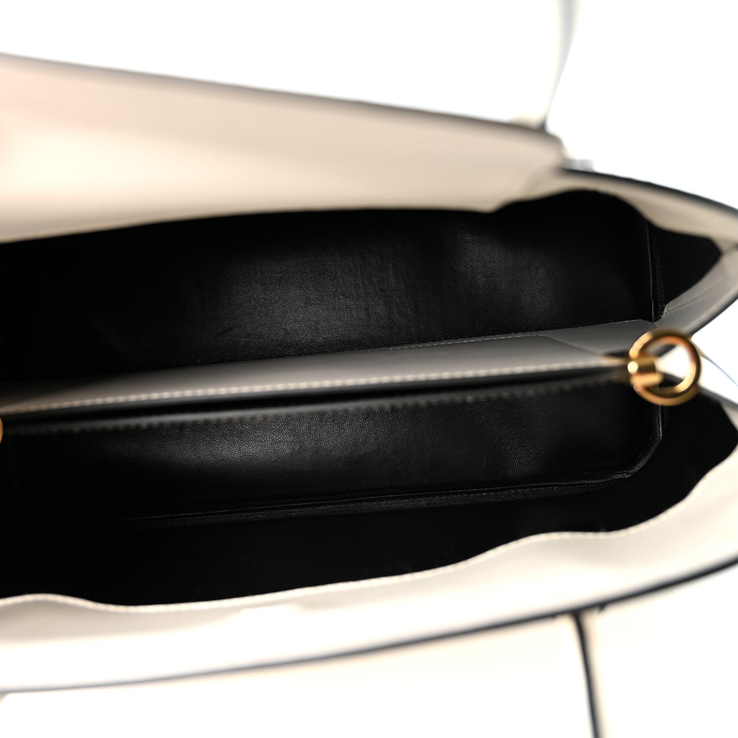 Saffiano Cuir Calfskin Promenade Tote Bianco