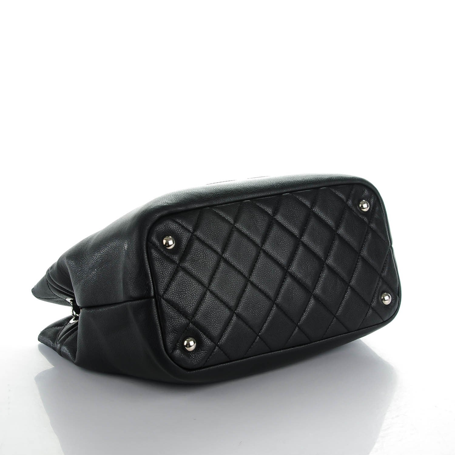 Chanel Caviar Quilted CC Timeless Soft Tote Black 4 of 5