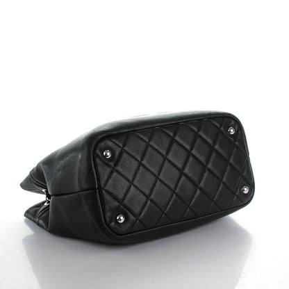Chanel Caviar Quilted CC Timeless Soft Tote Black 4 of 5