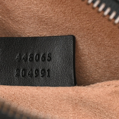 Gucci Calfskin Matelasse Mini GG Marmont Chain Shoulder Bag Black 7 of 10