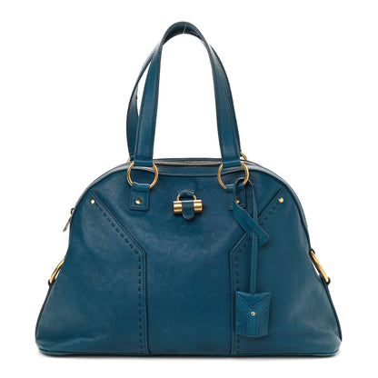 Saint Laurent Calfskin Large Muse Turquoise 1 of 15
