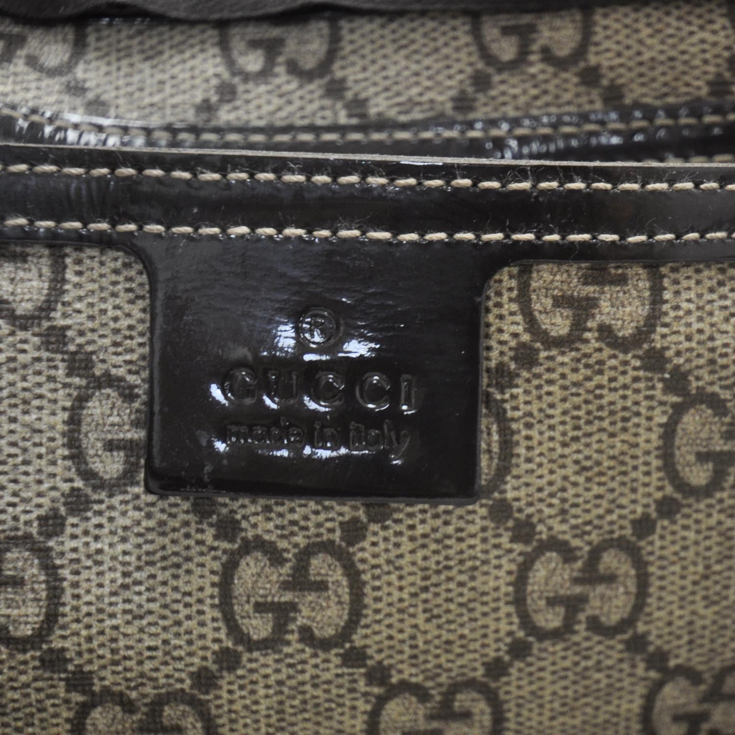 Gucci GG Plus Monogram Tattoo Heart Medium Joy Boston Dark Brown 8 of 9