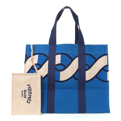 Hermes Canvas Torsade Beach Bag 1 of 12