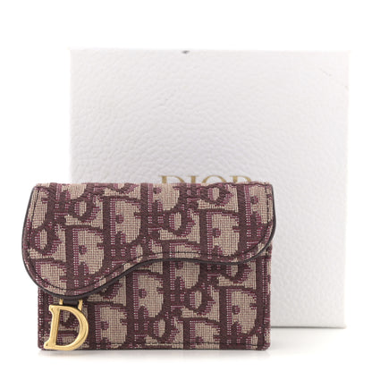 Christian Dior Oblique Saddle Card Holder Bordeaux 8 of 8