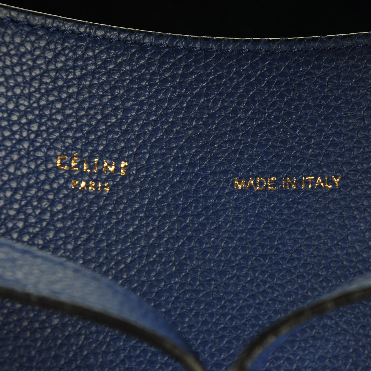 Soft Grained Calfskin Medium Belt Cabas Phantom Indigo