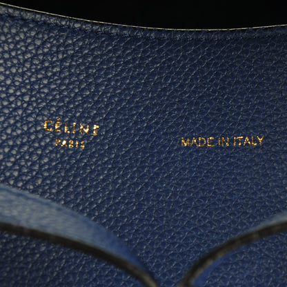 Celine Soft Grained Calfskin Medium Belt Cabas Phantom Indigo 6 of 7