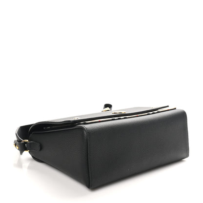 Burberry Grainy Calfskin Vintage Check Note Crossbody Bag Black 4 of 9