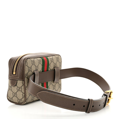 Gucci GG Supreme Monogram Web Small Ophidia Belt Bag 85 34 Dark Brown 3 of 12