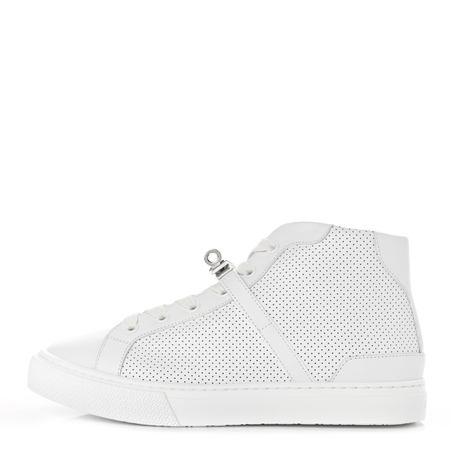 Hermes Calfskin Perforated Daydream Sneakers 37 White 1 of 8