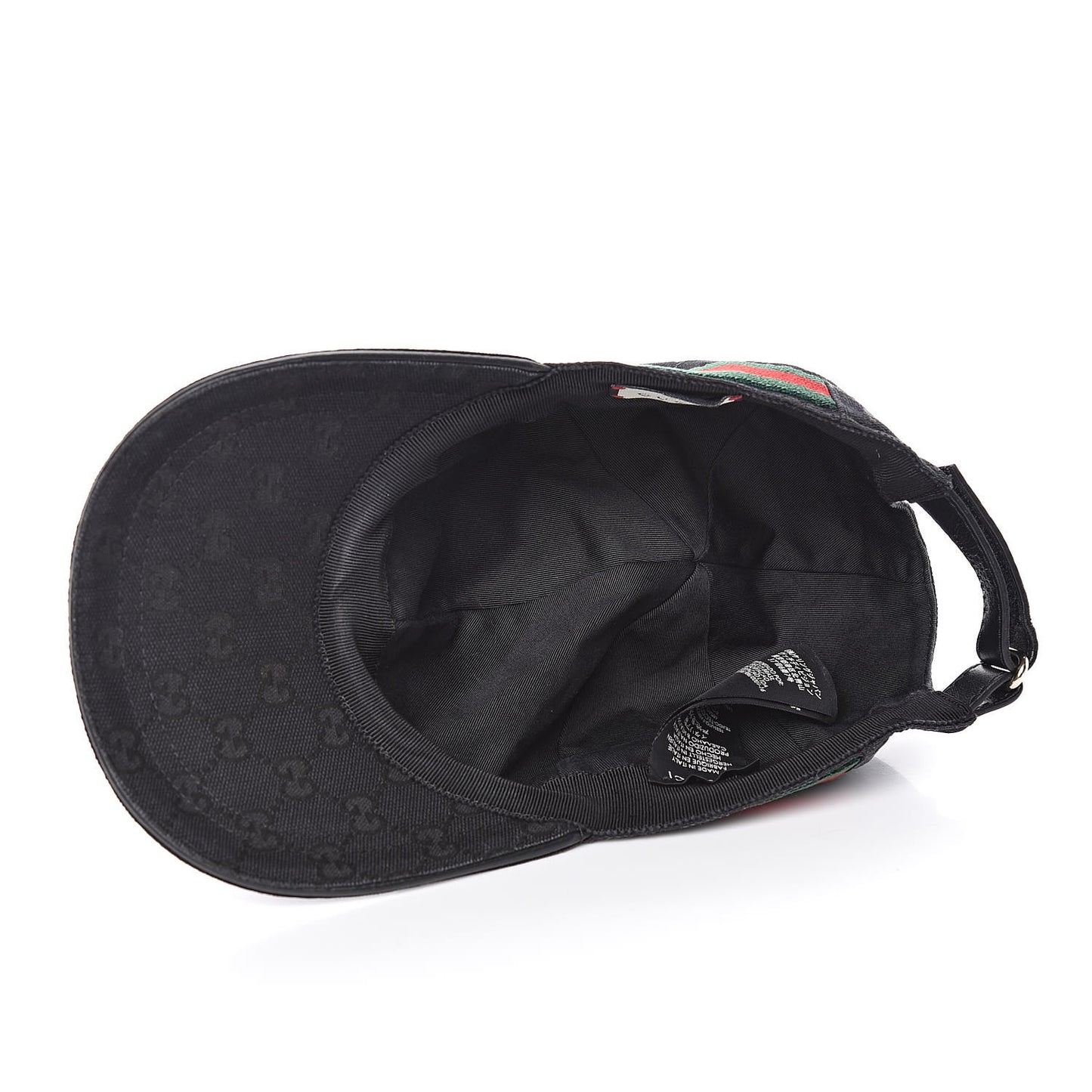 Monogram Web Baseball Hat S Black