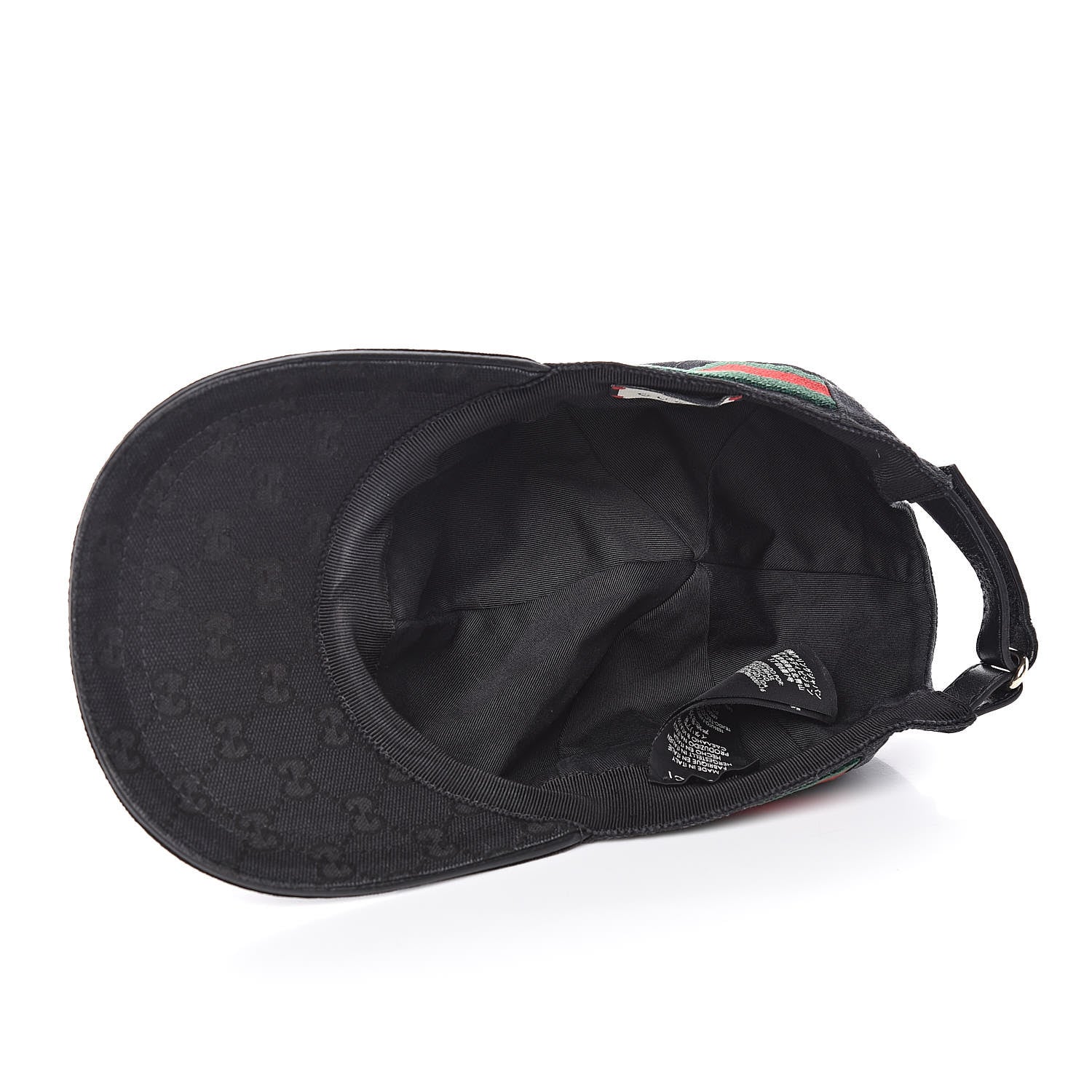 Gucci Monogram Web Baseball Hat S Black 6 of 9