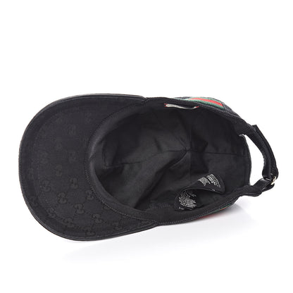 Gucci Monogram Web Baseball Hat S Black 6 of 9