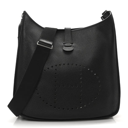 Hermes Taurillon Clemence Evelyne III GM Black 1 of 10
