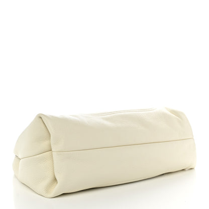 Gucci Grained Calfskin Softbit Maxi Shoulder Bag Dusty White 4 of 9