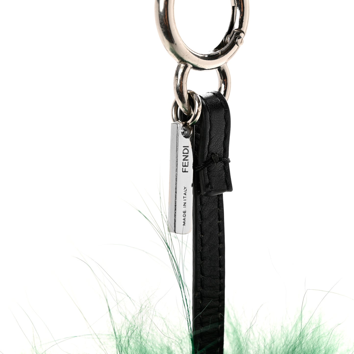Fox Rabbit Goat Mink Fur Vitello Flamingo Minty Monster Bag Bug Charm Green Apple Multicolor