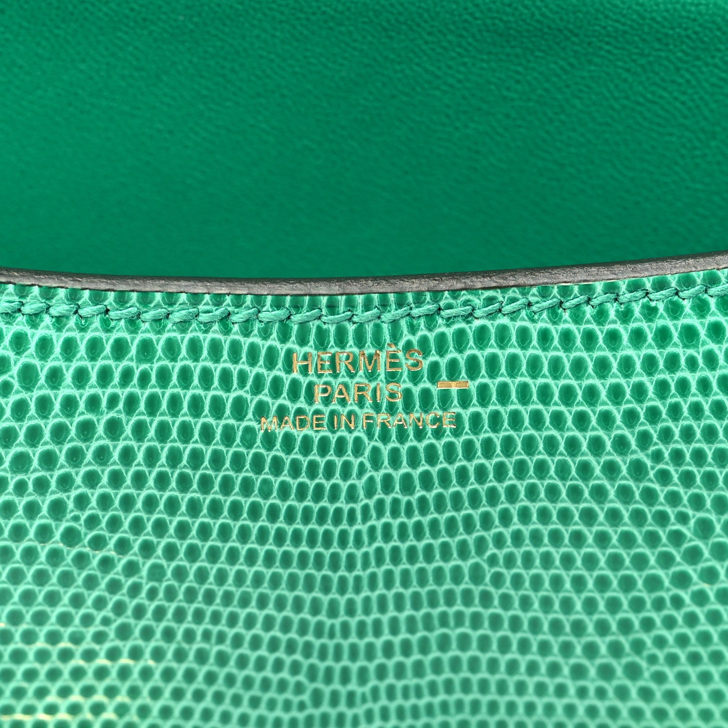 Hermes Lizard Constance 18 Menthe 6 of 11