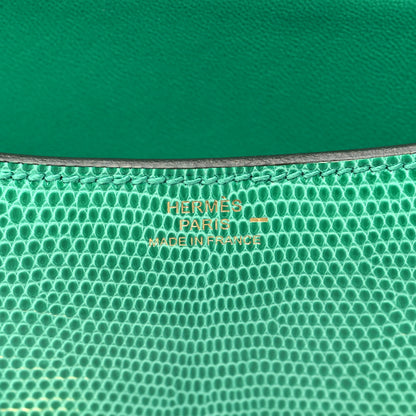 Hermes Lizard Constance 18 Menthe 6 of 11