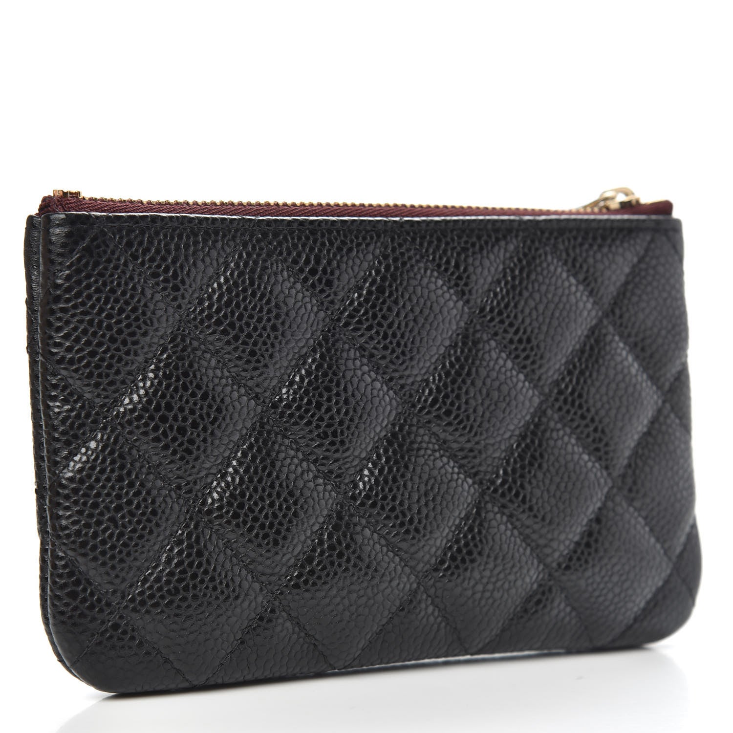 Chanel Caviar Quilted Small Cosmetic Case Black 3 of 8