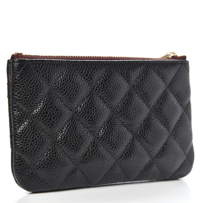 Chanel Caviar Quilted Small Cosmetic Case Black 3 of 8