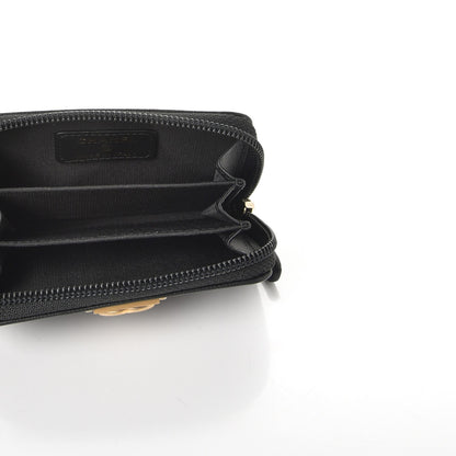 Chanel Caviar Quilted Boy Zip Around Coin Purse Wallet Black 5 of 8