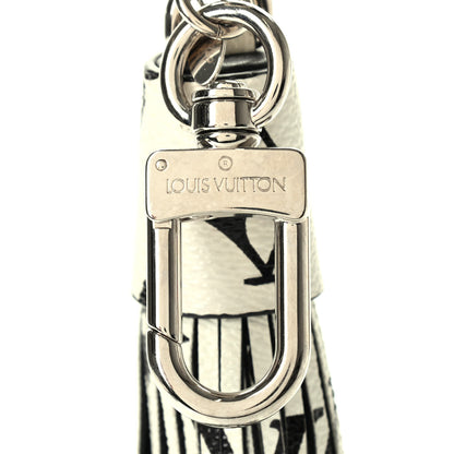 Louis Vuitton Monogram Tassel Bag Charm White 3 of 5