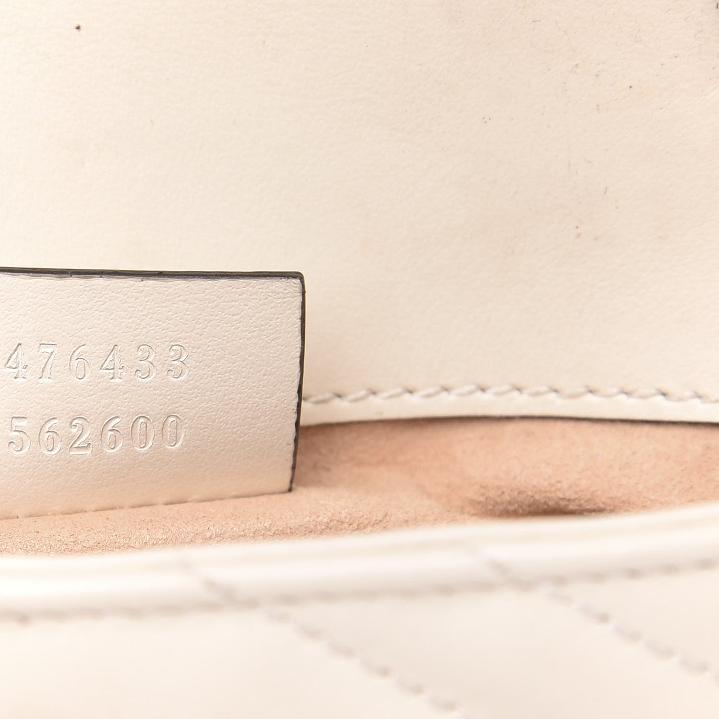 Calfskin Matelasse Super Mini GG Marmont Shoulder Bag White