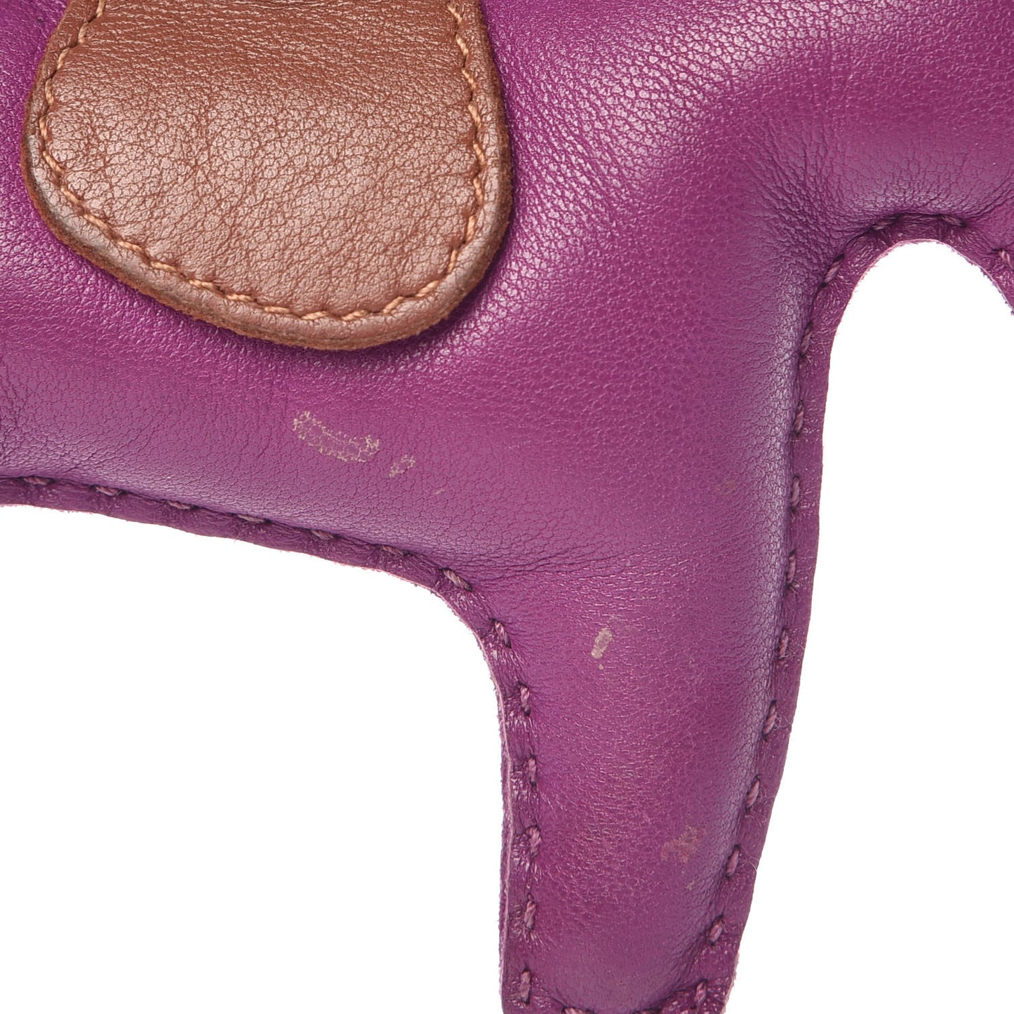 Milo Lambskin Grigri Rodeo Horse Bag Charm MM Anemone Bleu Izmir Fauve