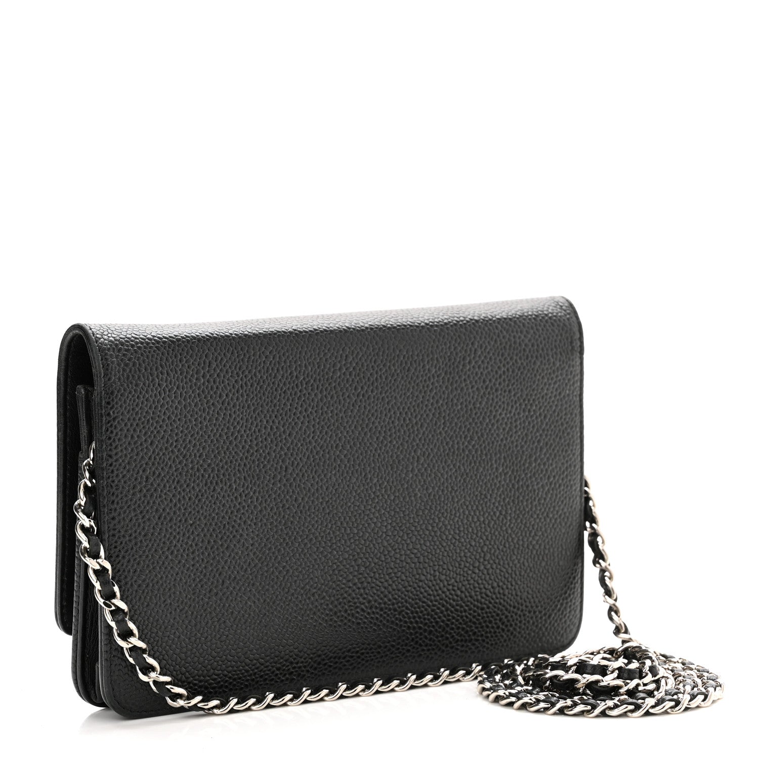 Chanel Caviar Timeless CC Wallet On Chain WOC Black 3 of 14