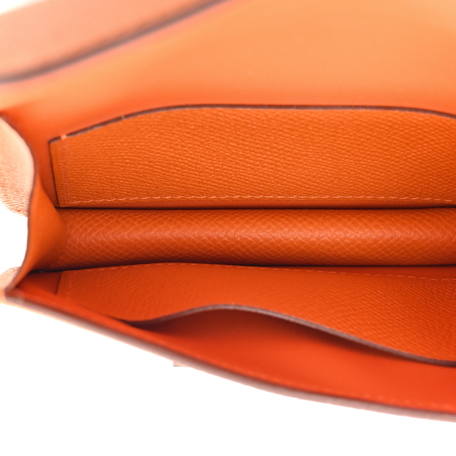 Hermes Epsom Constance Slim Wallet Orange 6 of 13
