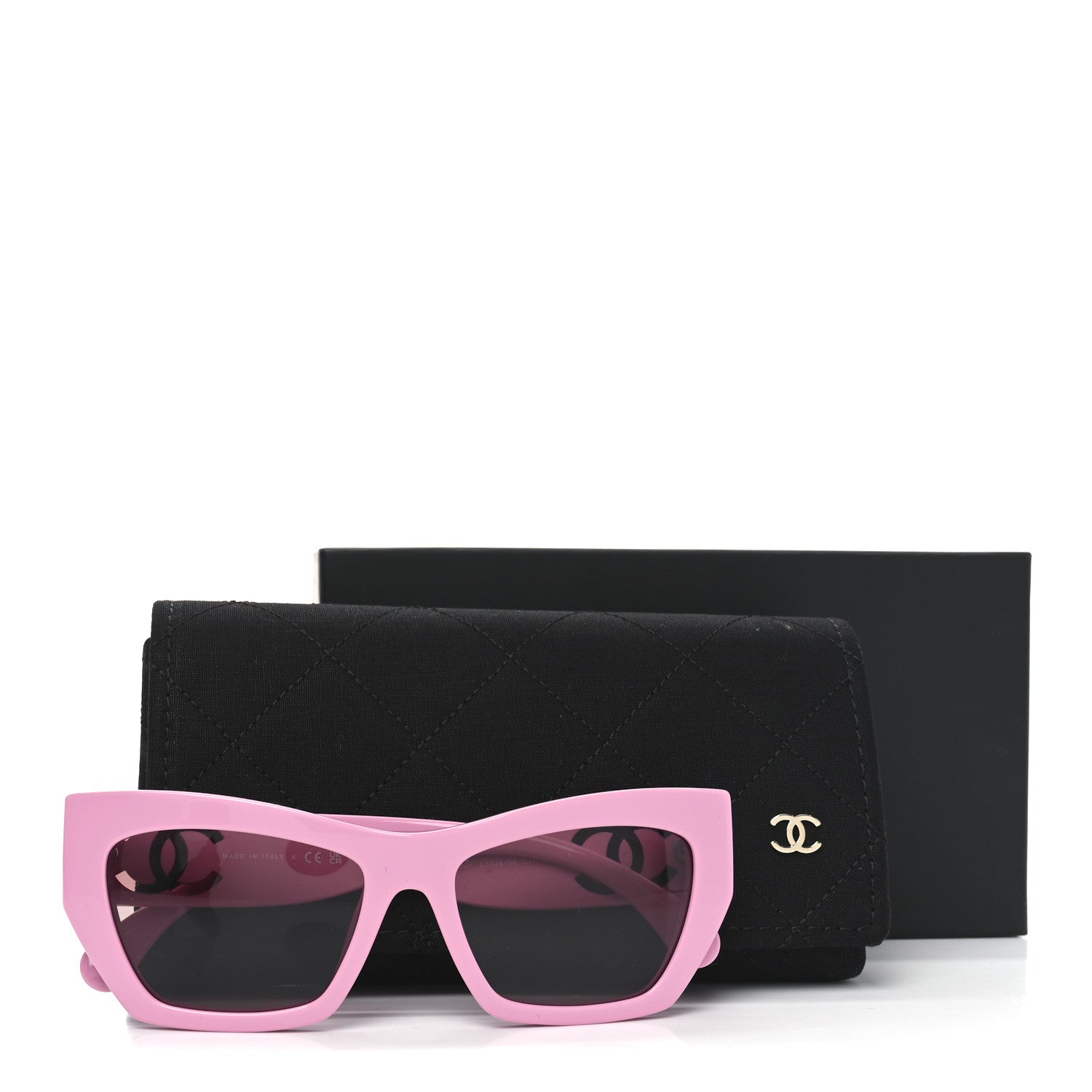 Chanel Acetate Cat Eye Sunglasses 5527 Pink 7 of 7