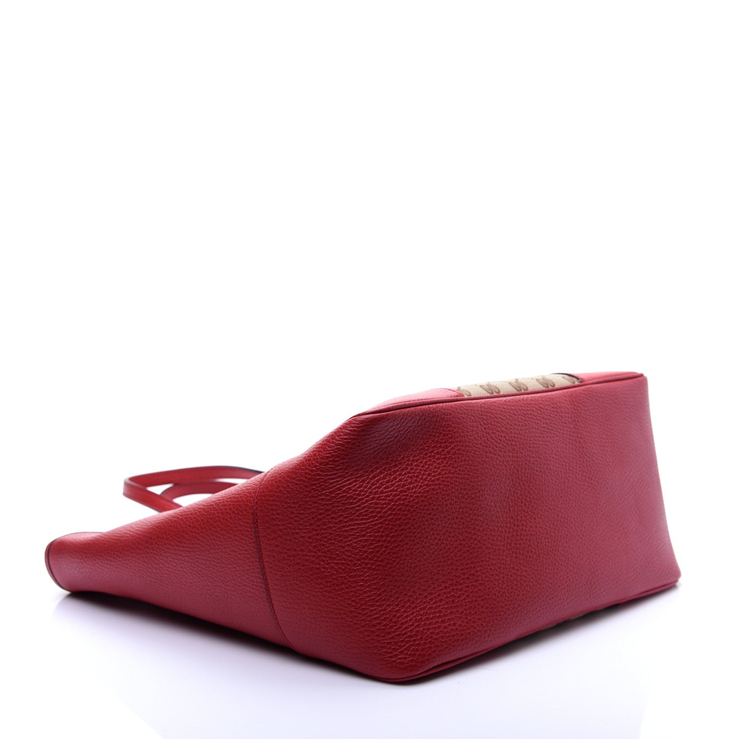 Gucci Monogram Bree Zippered Tote Beige Red 4 of 12