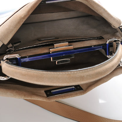 Fendi Suede Patent Gradient Medium Peekaboo Iconic Satchel Nude Multicolor 5 of 6