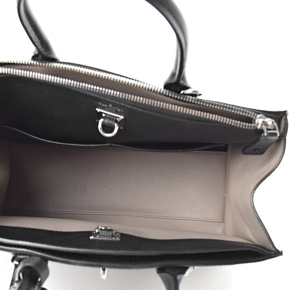 Louis Vuitton Taurillon City Steamer MM Black Beige 5 of 11